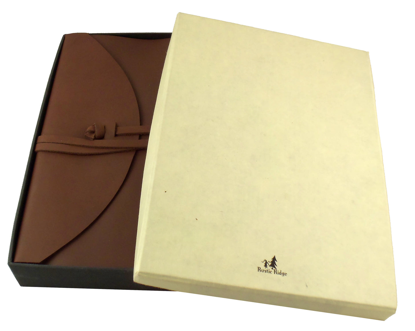 Large Genuine Leather Legacy Journal / Sketchbook with Gift Box - 380 Pages - 9x12" - Rustic Ridge Leather