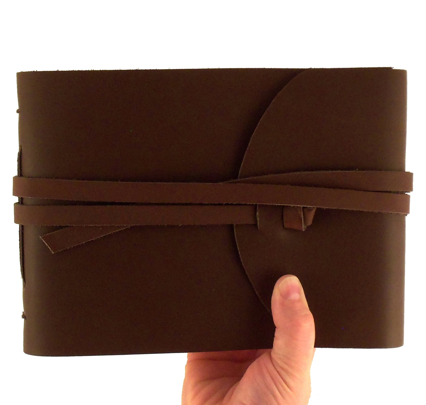 Rustic Leather Legacy Photo Album with Gift Box - Holds 100 4x6 or 5x7 Photos - 6x8" - Rustic Ridge Leather