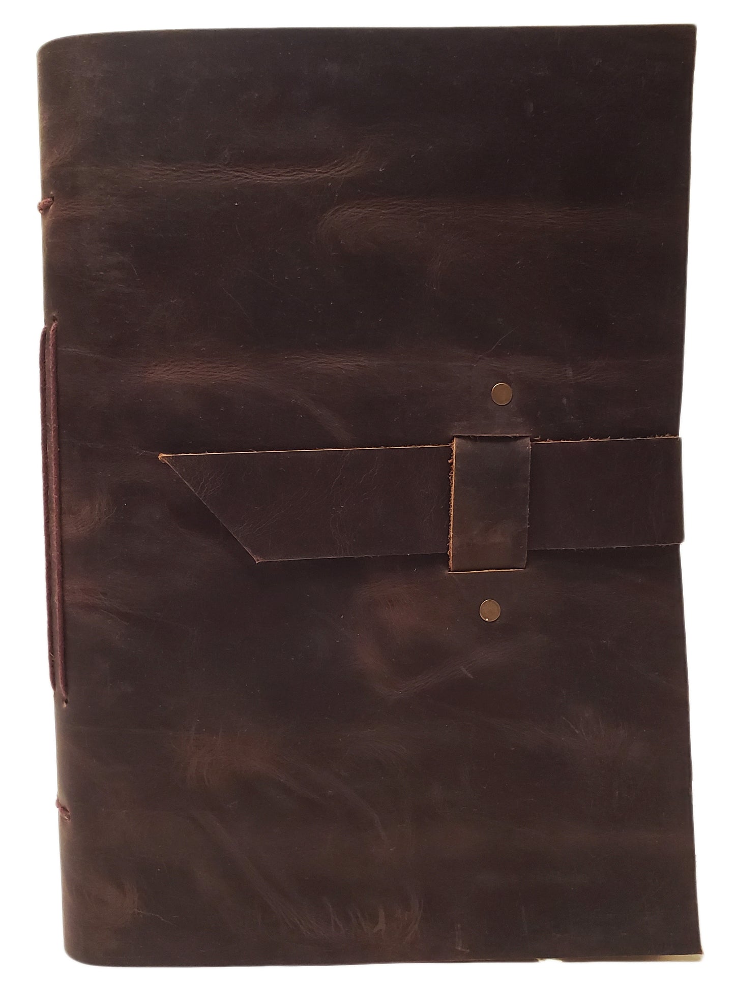 Large Vintage Leather Journal / Sketchbook with Gift Box - 320 Pages - 9" x 12" - Rustic Vintage Style