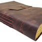 Large Vintage Leather Journal / Sketchbook with Gift Box - 320 Pages - 9" x 12" - Rustic Vintage Style