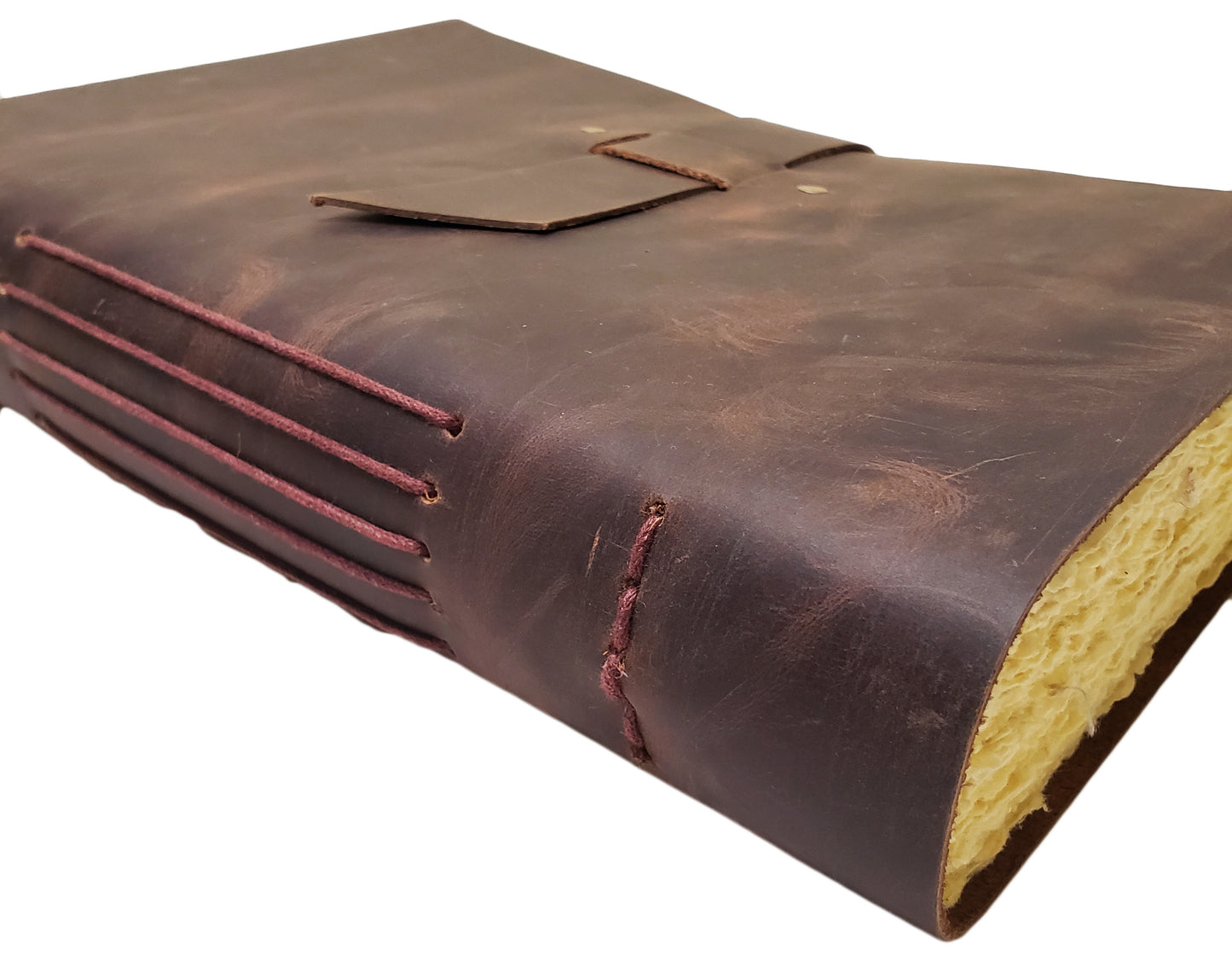 Large Vintage Leather Journal / Sketchbook with Gift Box - 320 Pages - 9" x 12" - Rustic Vintage Style