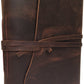 Large Vintage Leather Photo Album with Black Pages - Holds 100 4x6 or 5x7 Photos - 9x12"