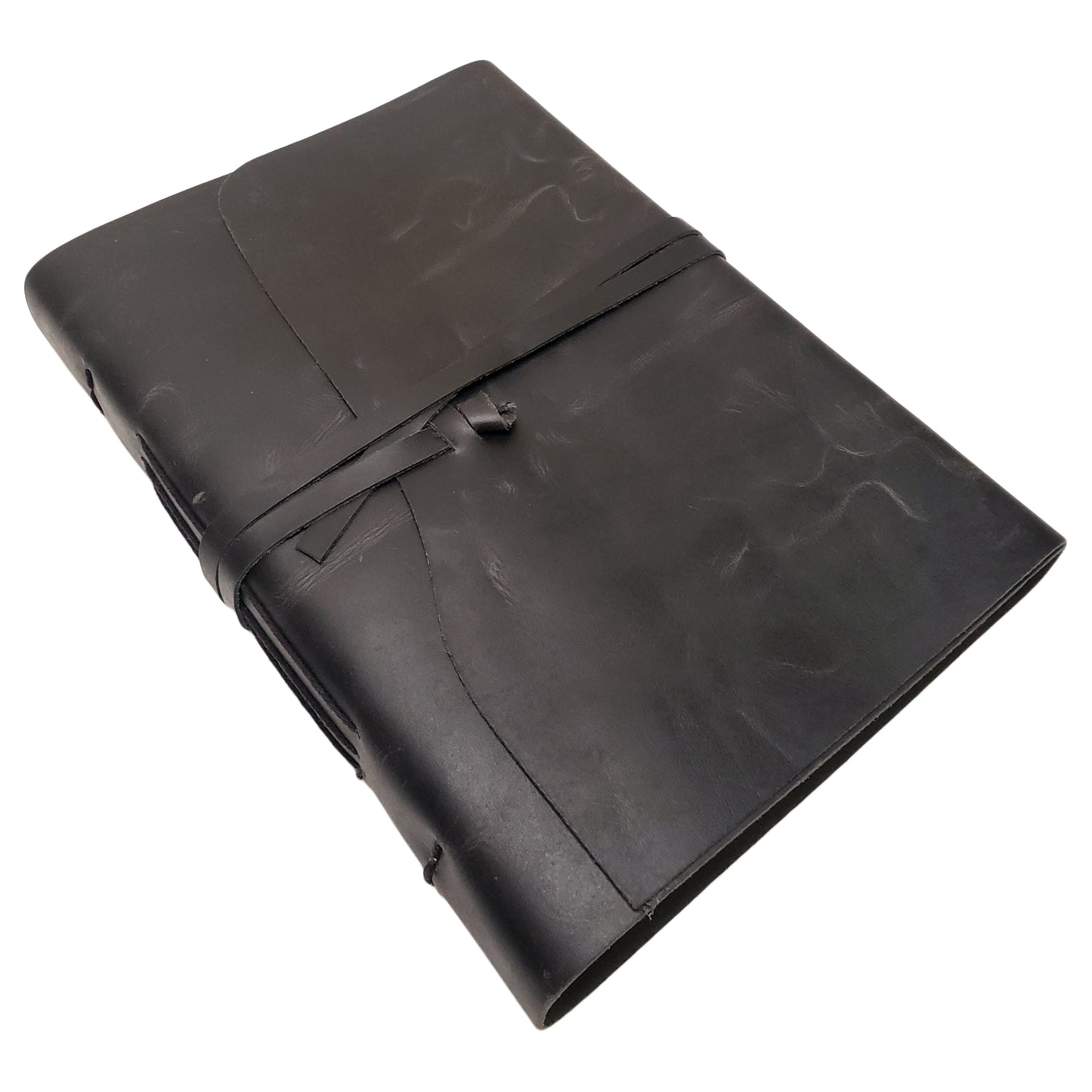 Large Genuine Leather Scrapbook Photo Album with Gift Box - Holds 200 4x6 or 5x7 Photos - 9x12"