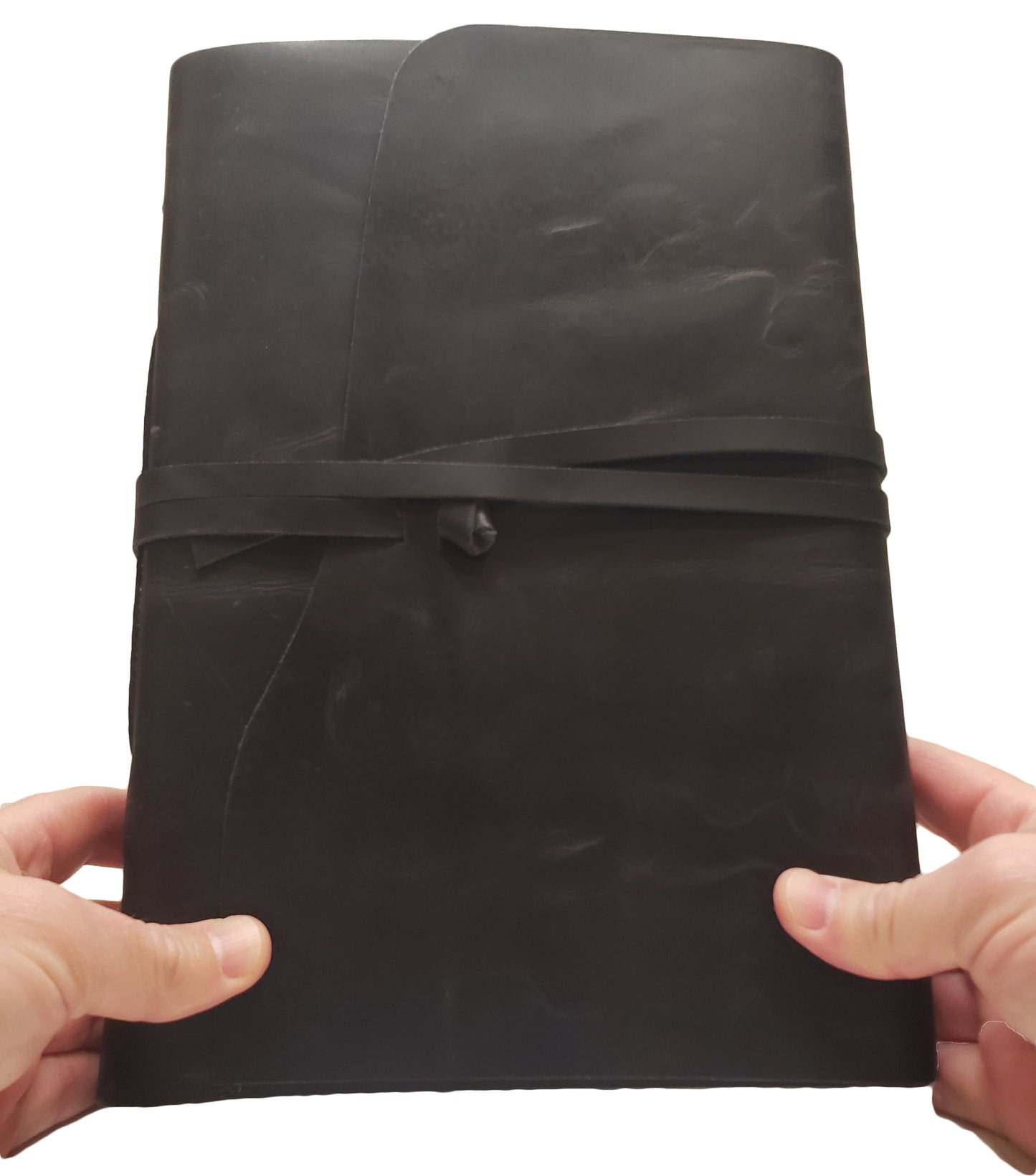 Large Genuine Leather Scrapbook Photo Album with Gift Box - Holds 200 4x6 or 5x7 Photos - 9x12"