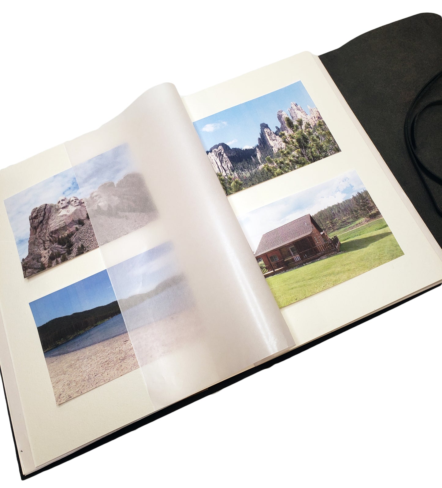 Large Genuine Leather Scrapbook Photo Album with Gift Box - Holds 200 4x6 or 5x7 Photos - 9x12"