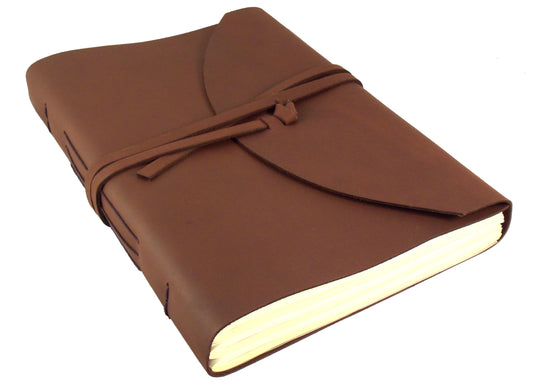 Large Genuine Leather Legacy Journal / Sketchbook with Gift Box - 380 Pages - 9x12" - Rustic Ridge Leather