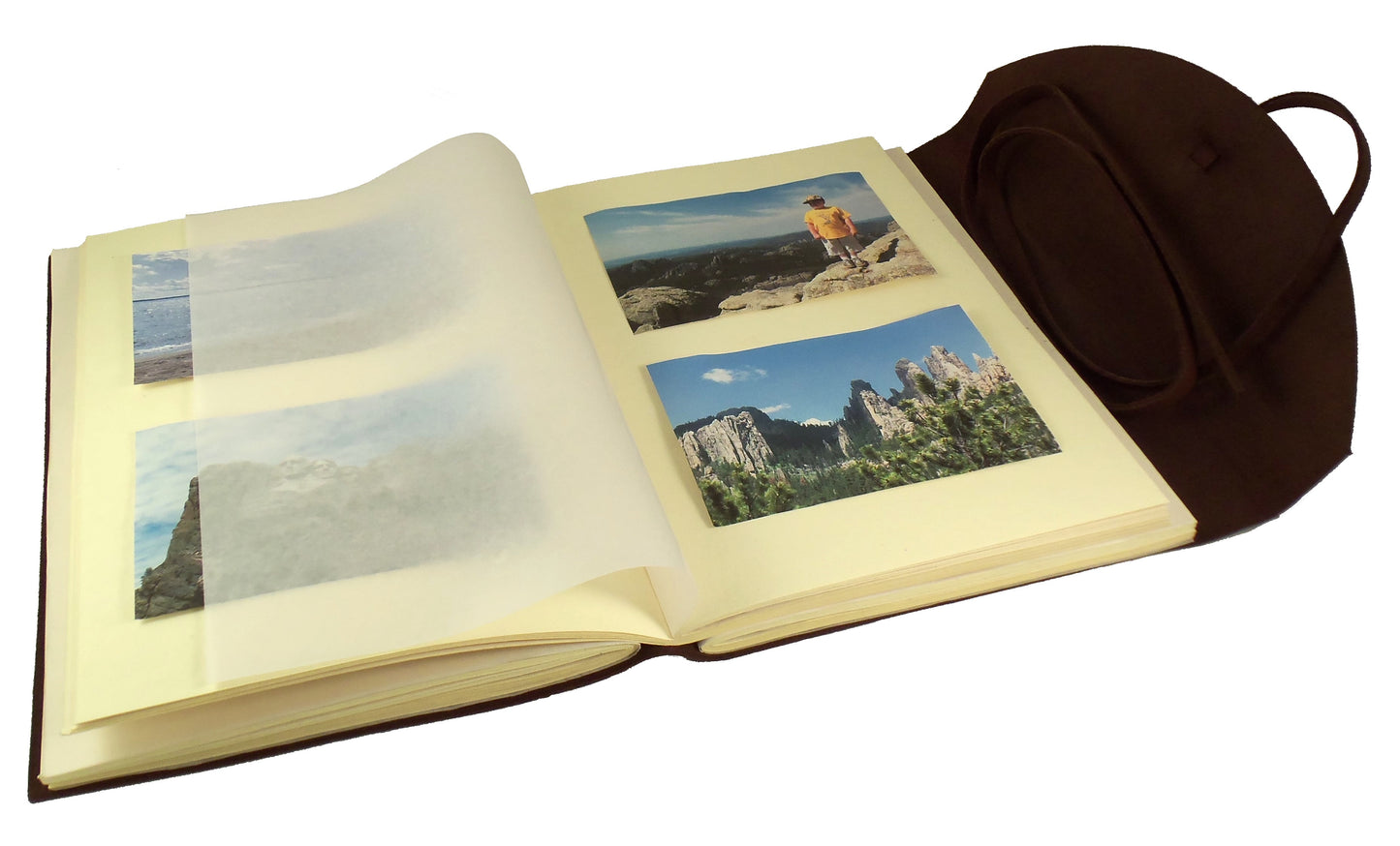Large Genuine Leather Legacy Photo Album with Gift Box - 9x12" - Rustic Ridge Leather