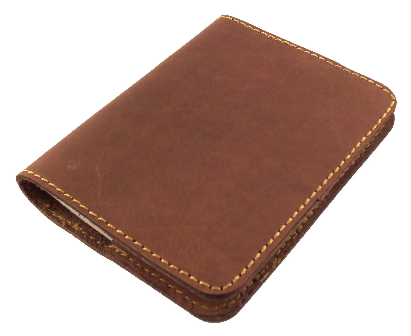 Refillable Leather Pocket Notebook - Mini Composition Cover - Fits Standard 4.5 x 3.25" Mini Composition Book - Rustic Ridge Leather