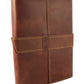 Refillable Leather Travel Journal with Handmade Paper - 200 pages - Soft Leather Lays Flat - 6x8" - - Rustic Ridge Leather