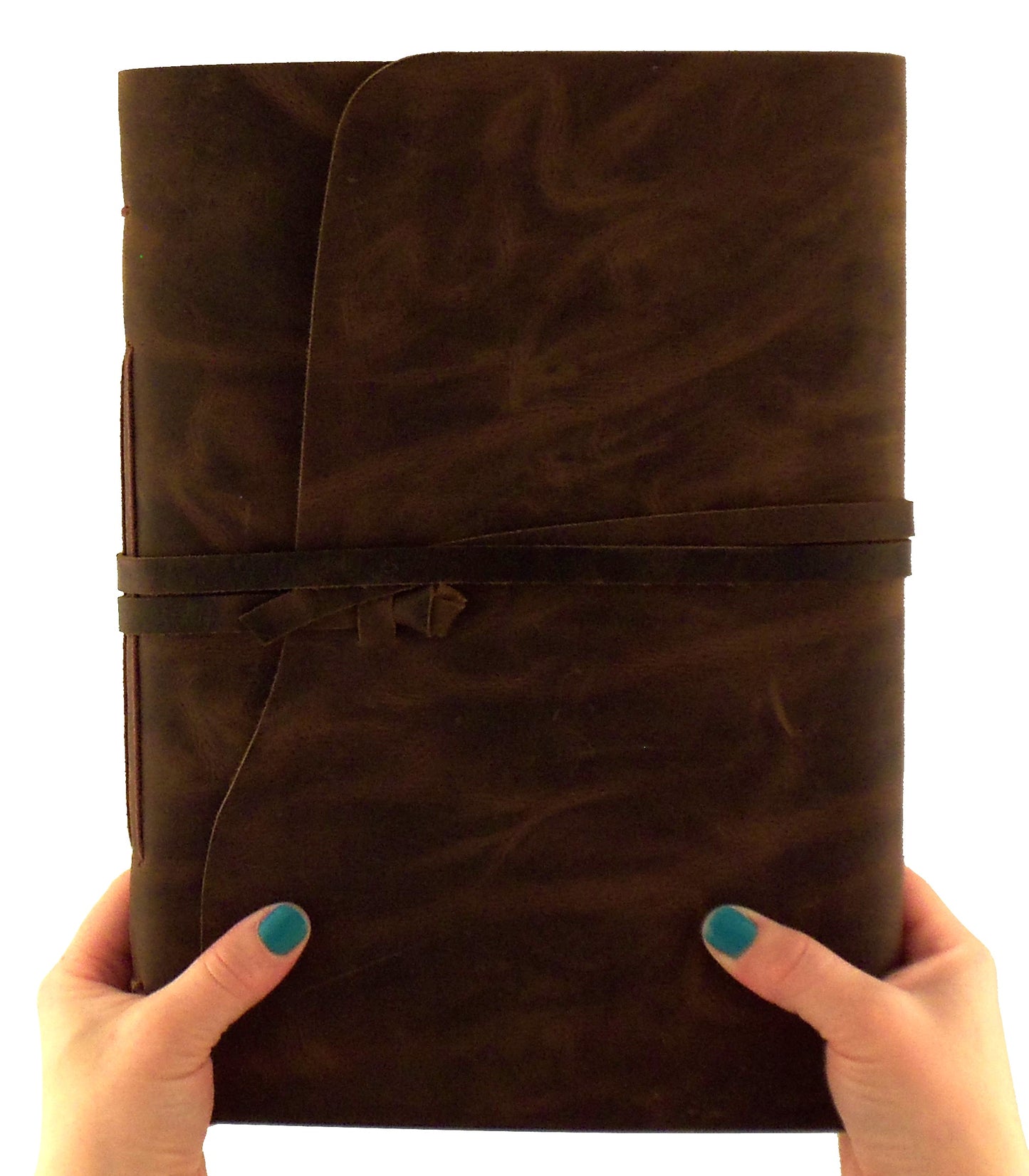 Large Genuine Leather Journal/Sketchbook with Gift Box - 380 Pages - 9" x 12" - Rustic Vintage Style - Rustic Ridge Leather