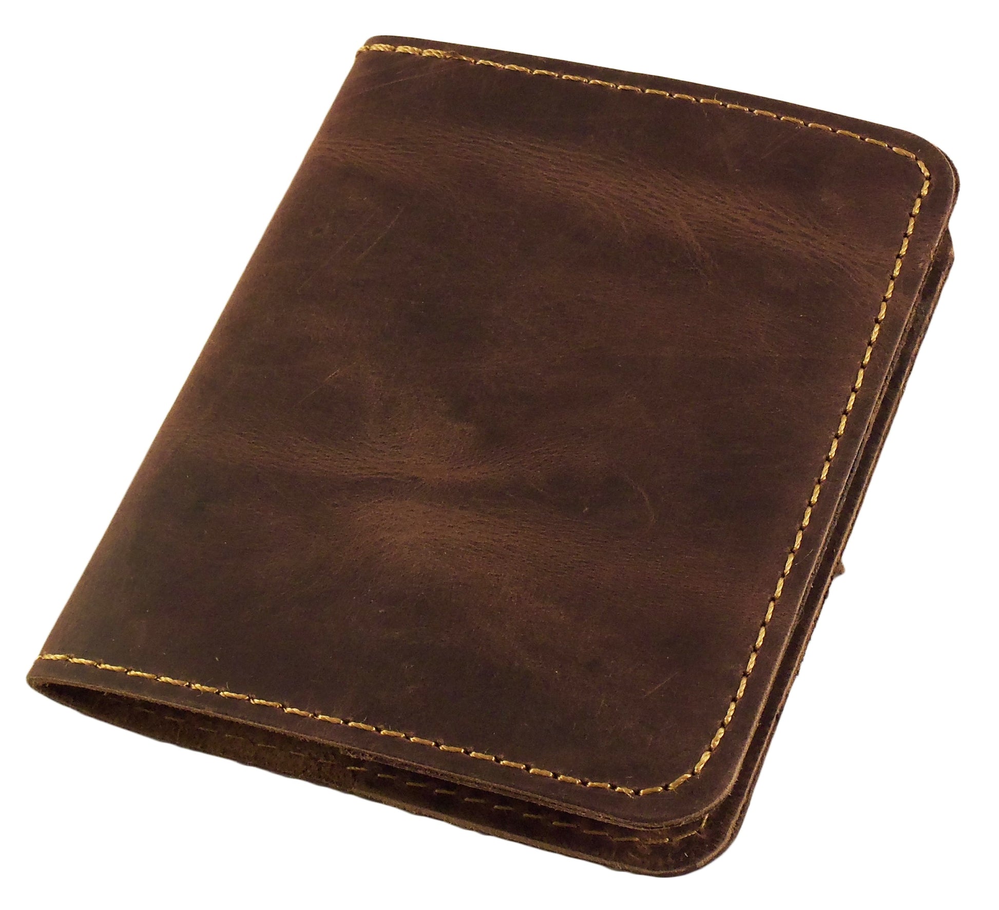 Refillable Leather Pocket Notebook - Mini Composition Cover - Fits Standard 4.5 x 3.25" Mini Composition Book - Rustic Ridge Leather