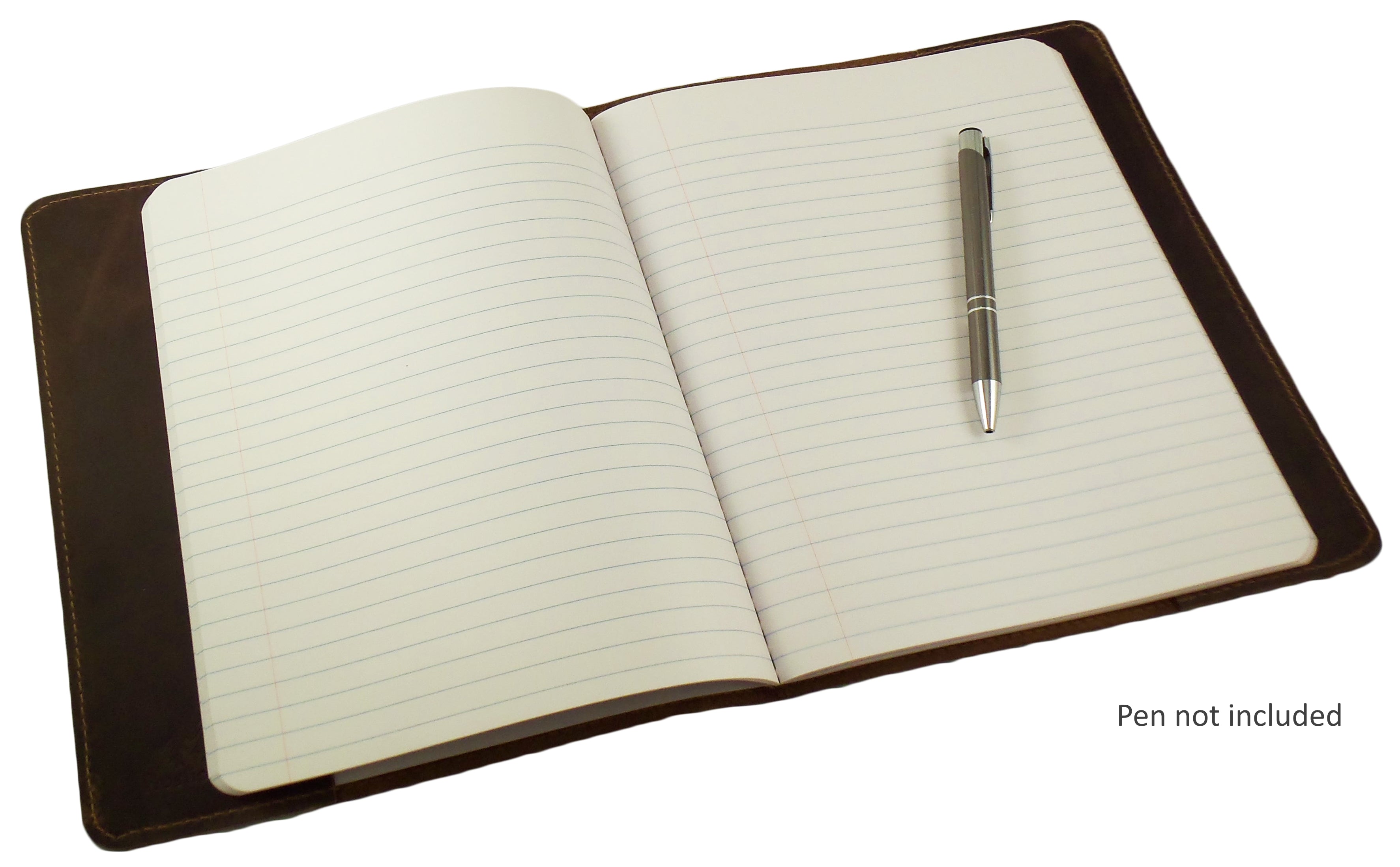 Refillable Leather Composition Notebook - Leather Notebook Cover - Com ...