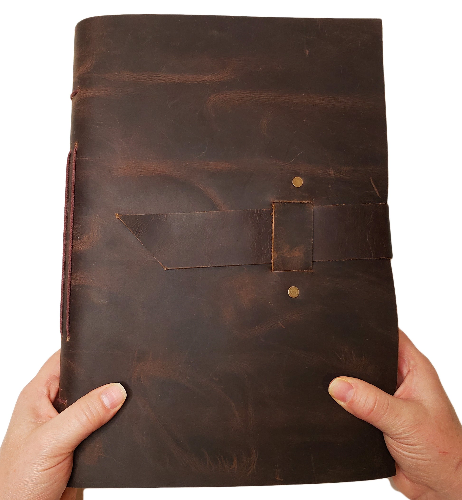 Rustico Leather Sketch Book - Dark Brown - 8.5 x 11 - Heartwood